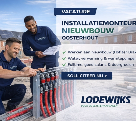 Installatiemonteur W: Nieuwbouwproject Oosterhout